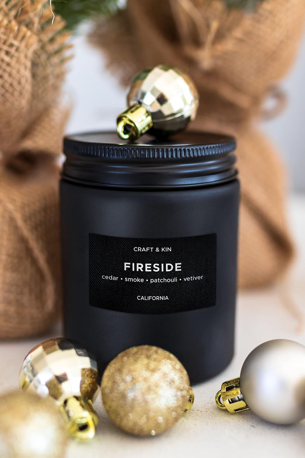 Craft Kin Smokey Fireside Candle for Men