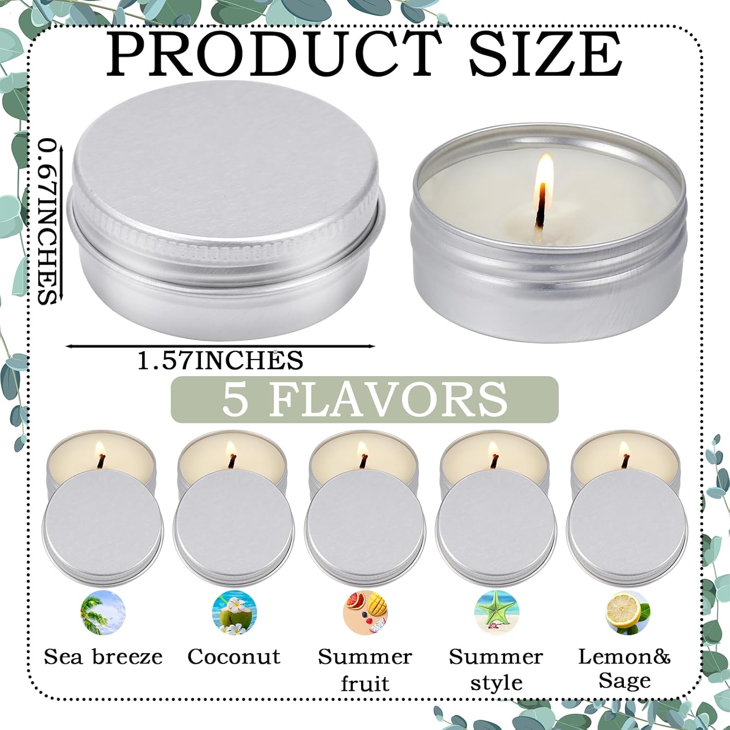 MTLEE 50 Pcs Scented Candles for Wedding and Events