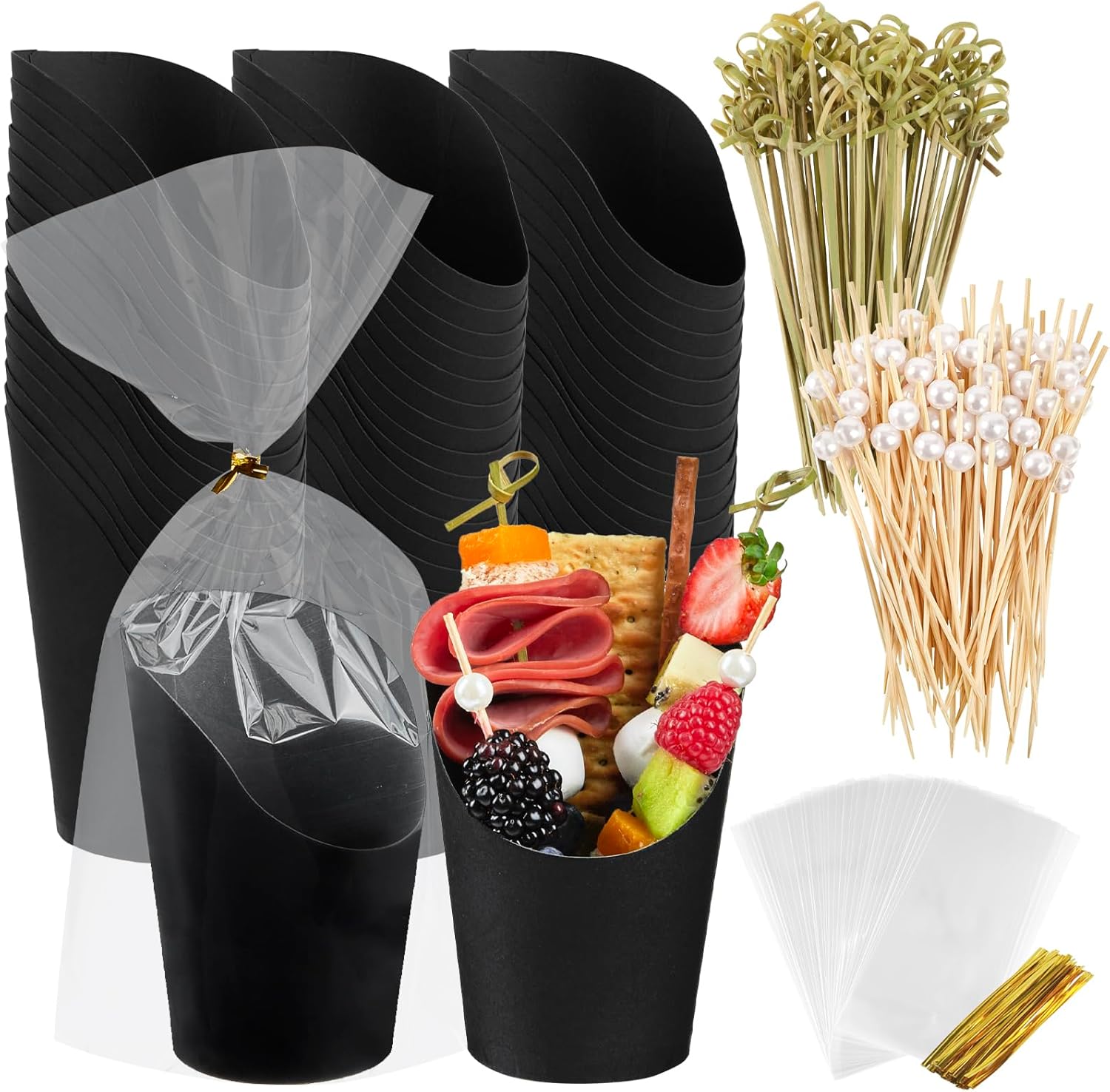 Ocmoiy 14 oz Kraft Paper Charcuterie Cups Pack