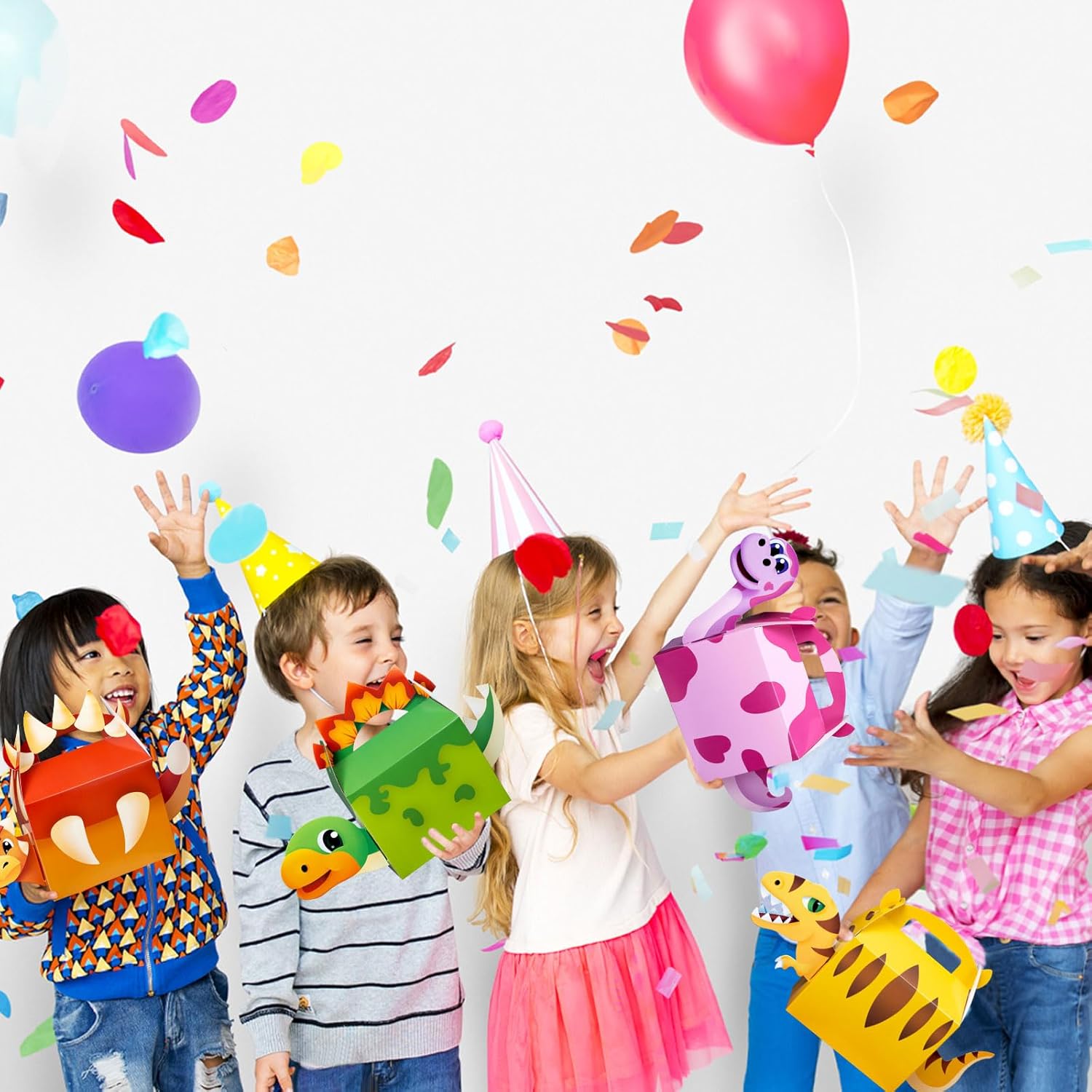 DMIGHT Dinosaur Party Favor Boxes for Kids