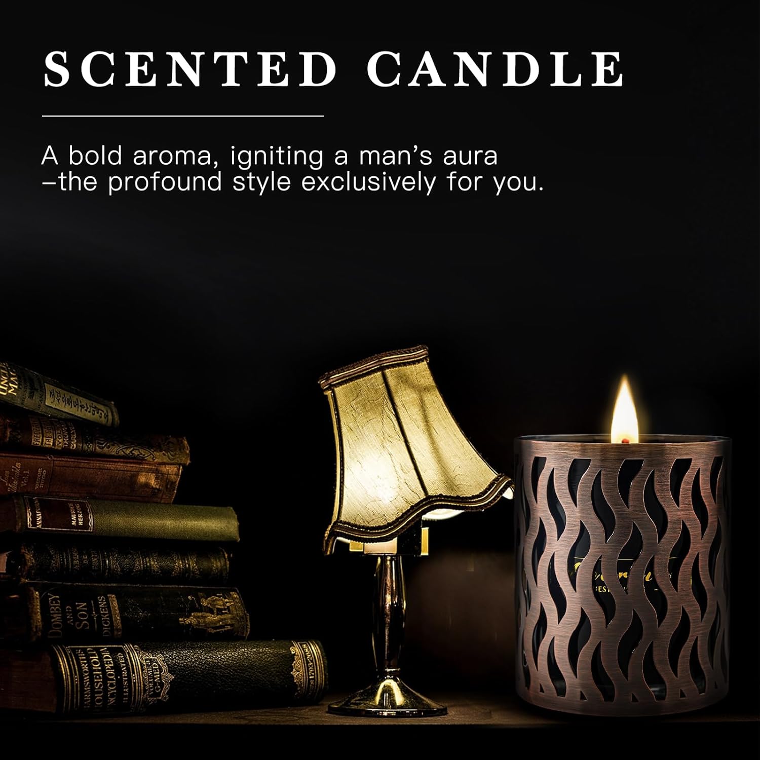 6 Pack Scented Candles Set for Men with Gift Box