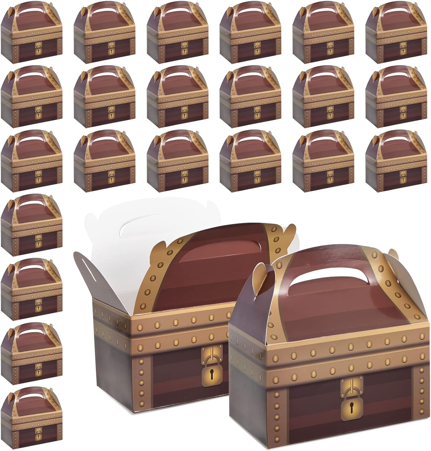 BLUE PANDA Pirate Theme Treat Boxes 24-Pack