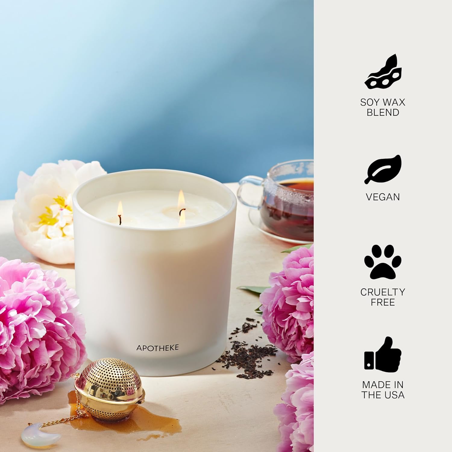 APOTHEKE 3-Wick Earl Grey Bitters Candle 26 oz