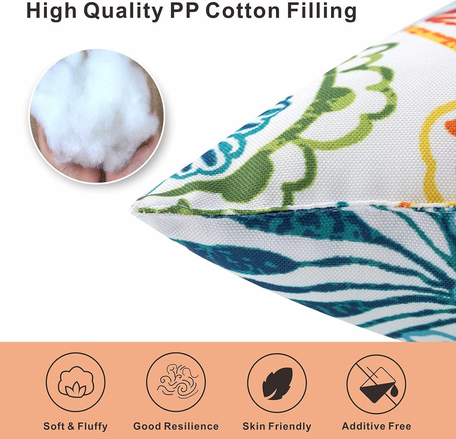 JMKaixin Waterproof Decorative Throw Pillows Pack of 2