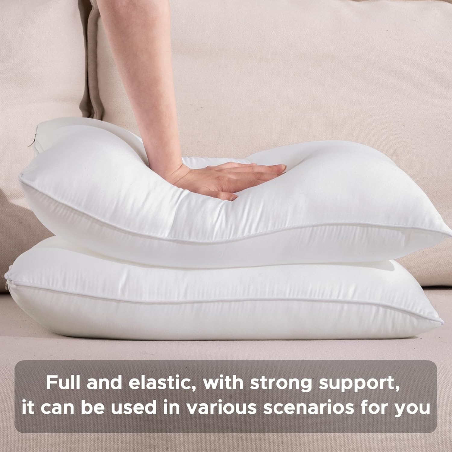 20 x 20 Waterproof Outdoor Pillow Inserts Set of 2