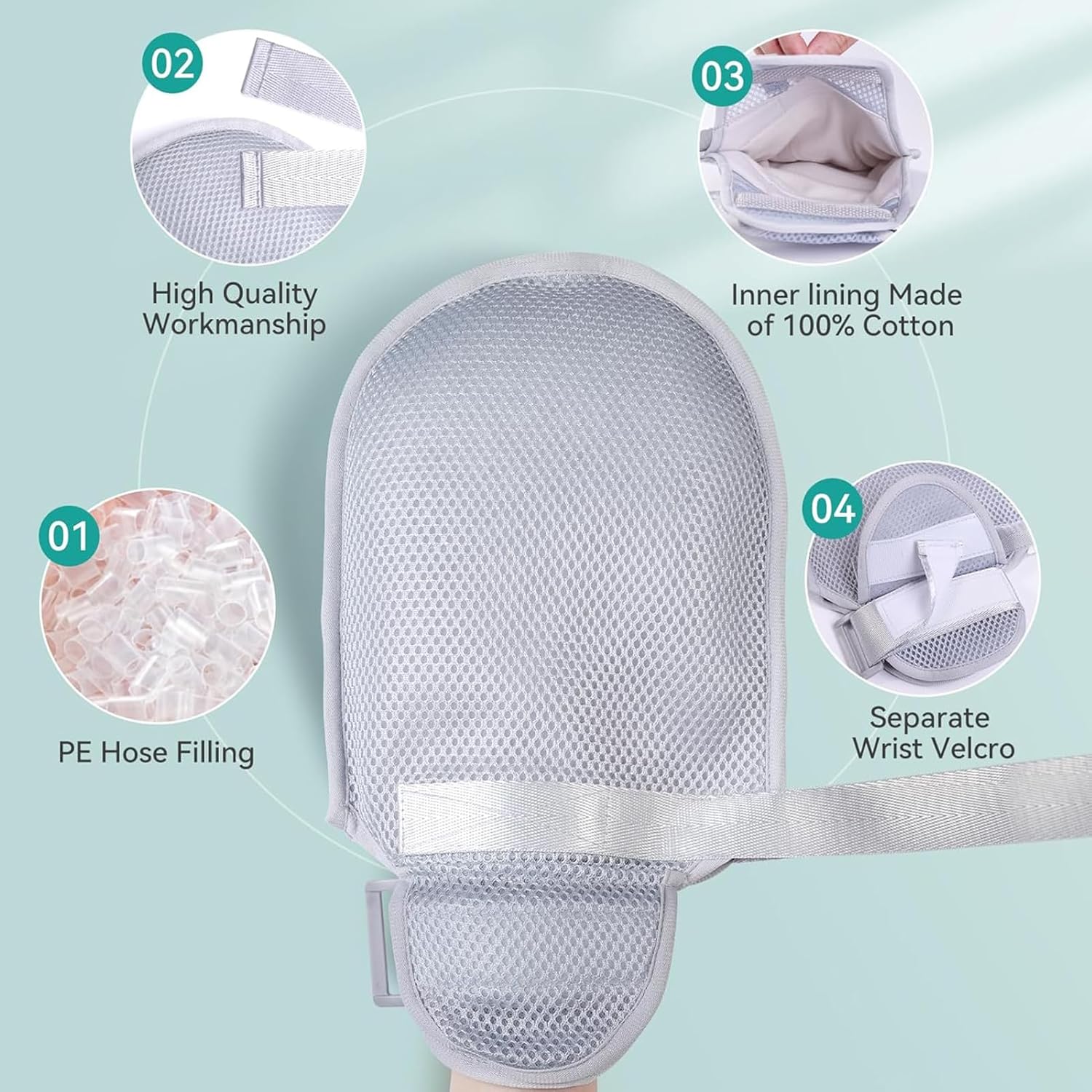 Medical Double Security Mitts for Elderly