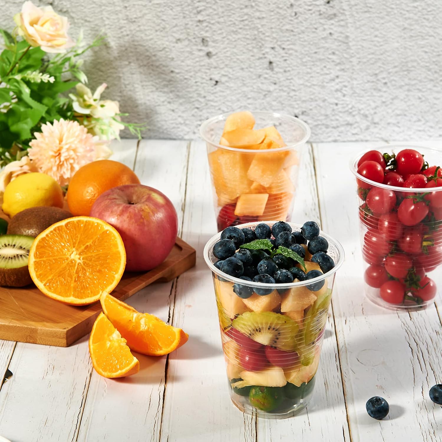Lilymicky 450 Pack 12 oz Clear Plastic Cups