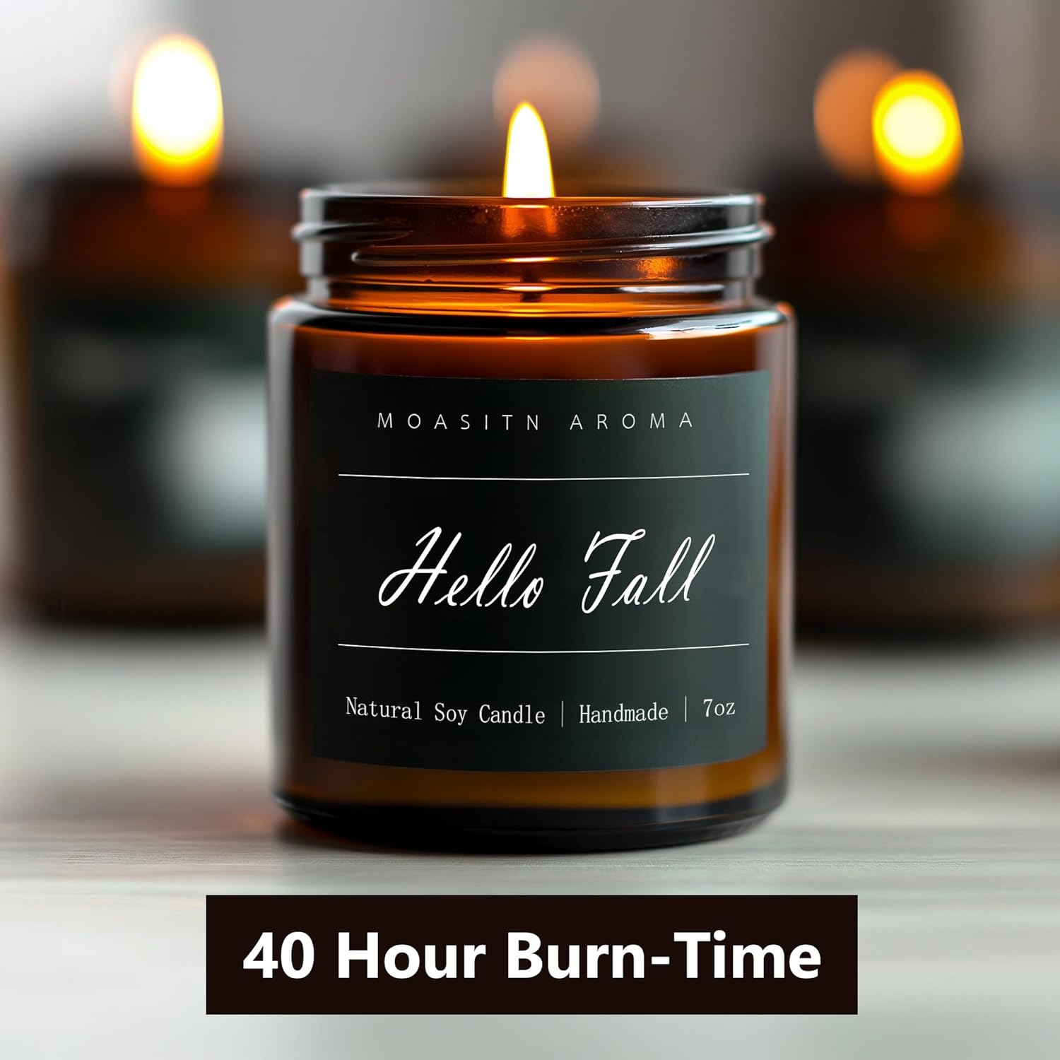 MOASITN Fall Scented Candles for Home - Natural Soy Aromatherapy Candles 7oz