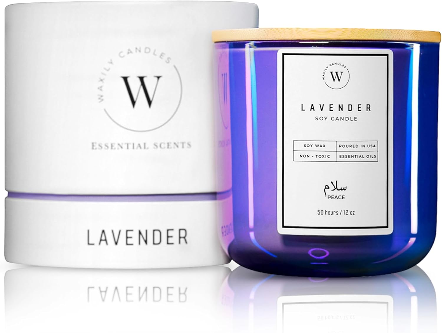 Waxily Lavender Soy Candle - 12oz Clean Burn