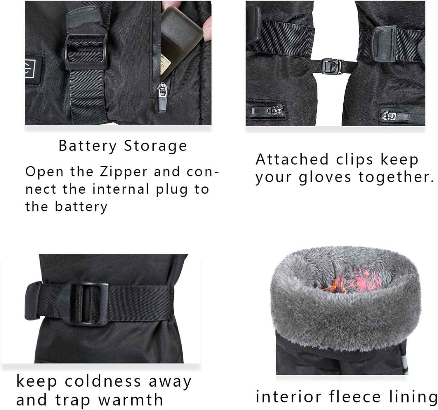 Pilipane Heated Touchscreen Gloves with Battery