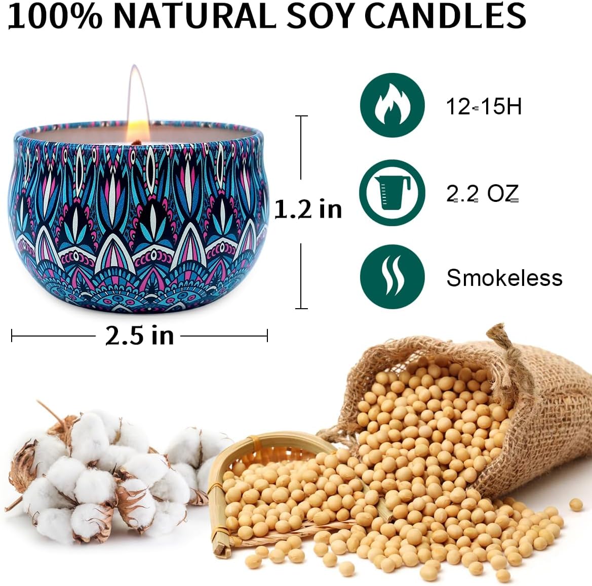 Hilayun 9 Pack Scented Candles Gift Set