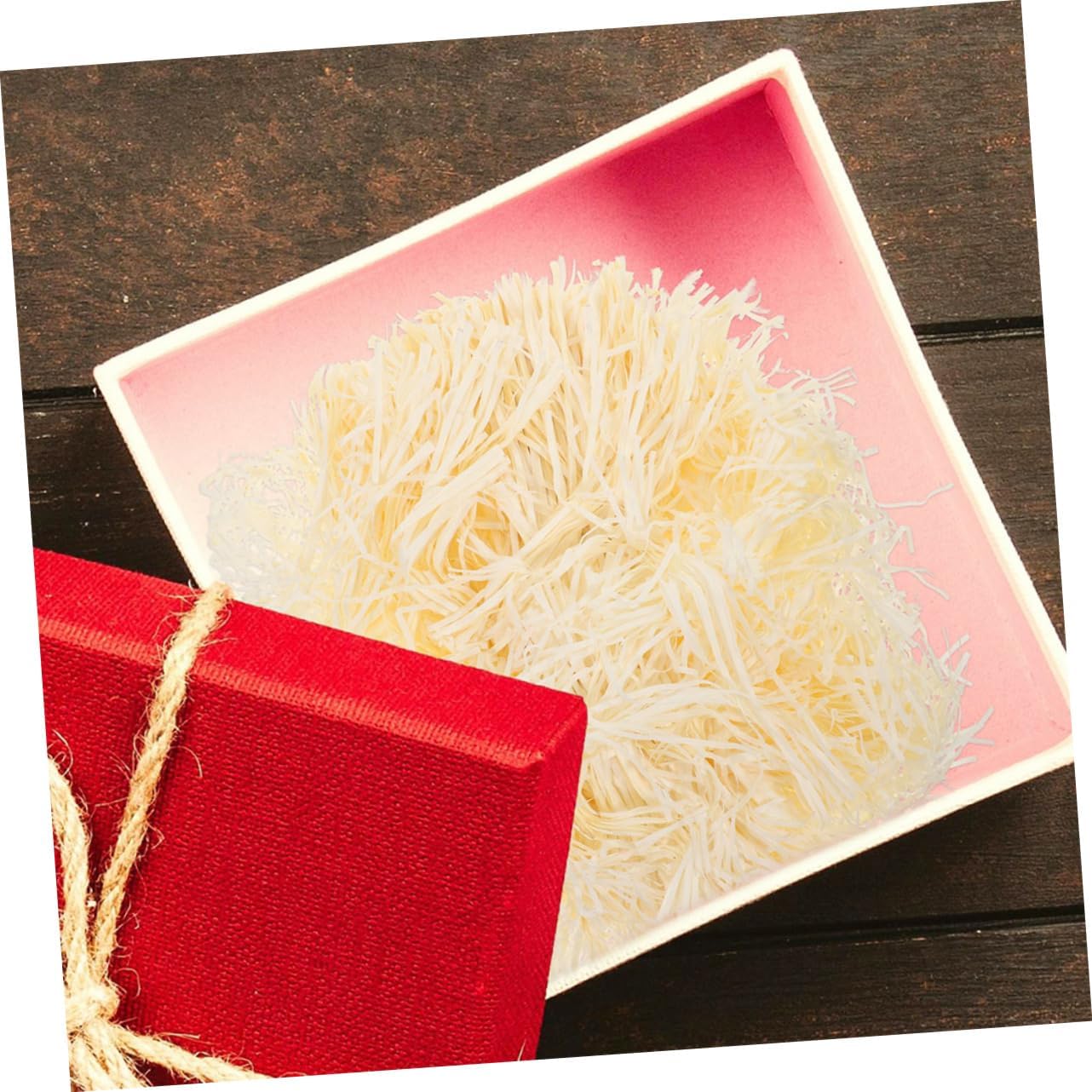 EXHUMKY 2 Pack Shredded Paper Filler for Boxes