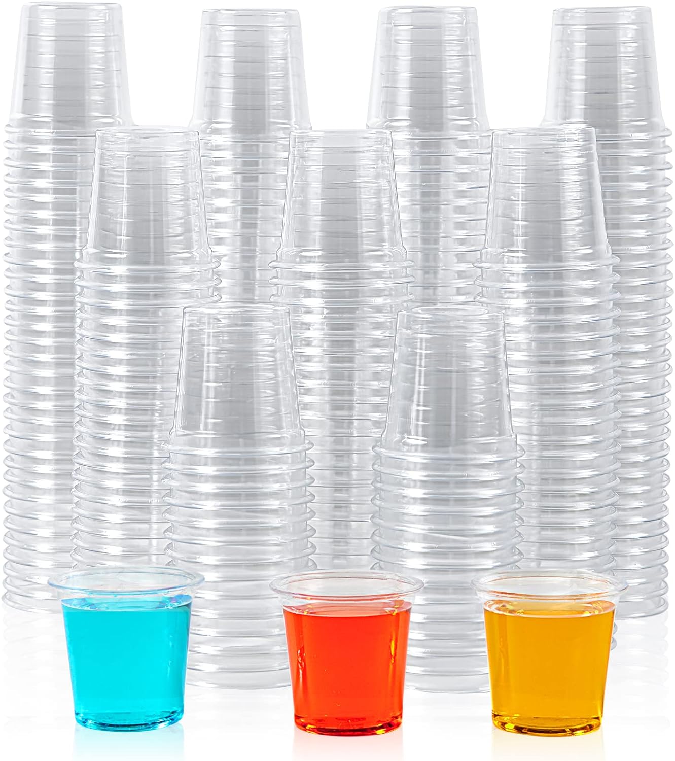 Lilymicky 500 Pack 1 Ounce Clear Shot Glasses