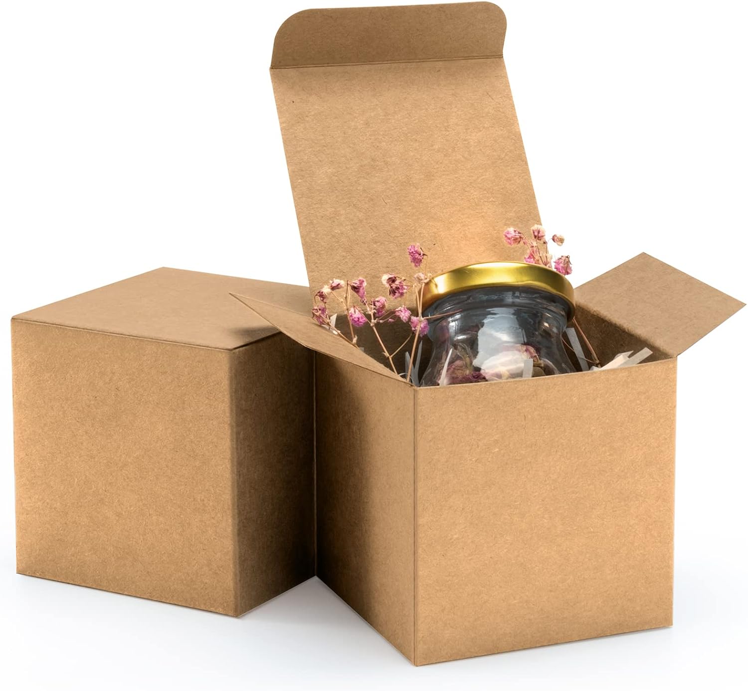 ValBox 3x3x3 Brown Gift Boxes 50pcs