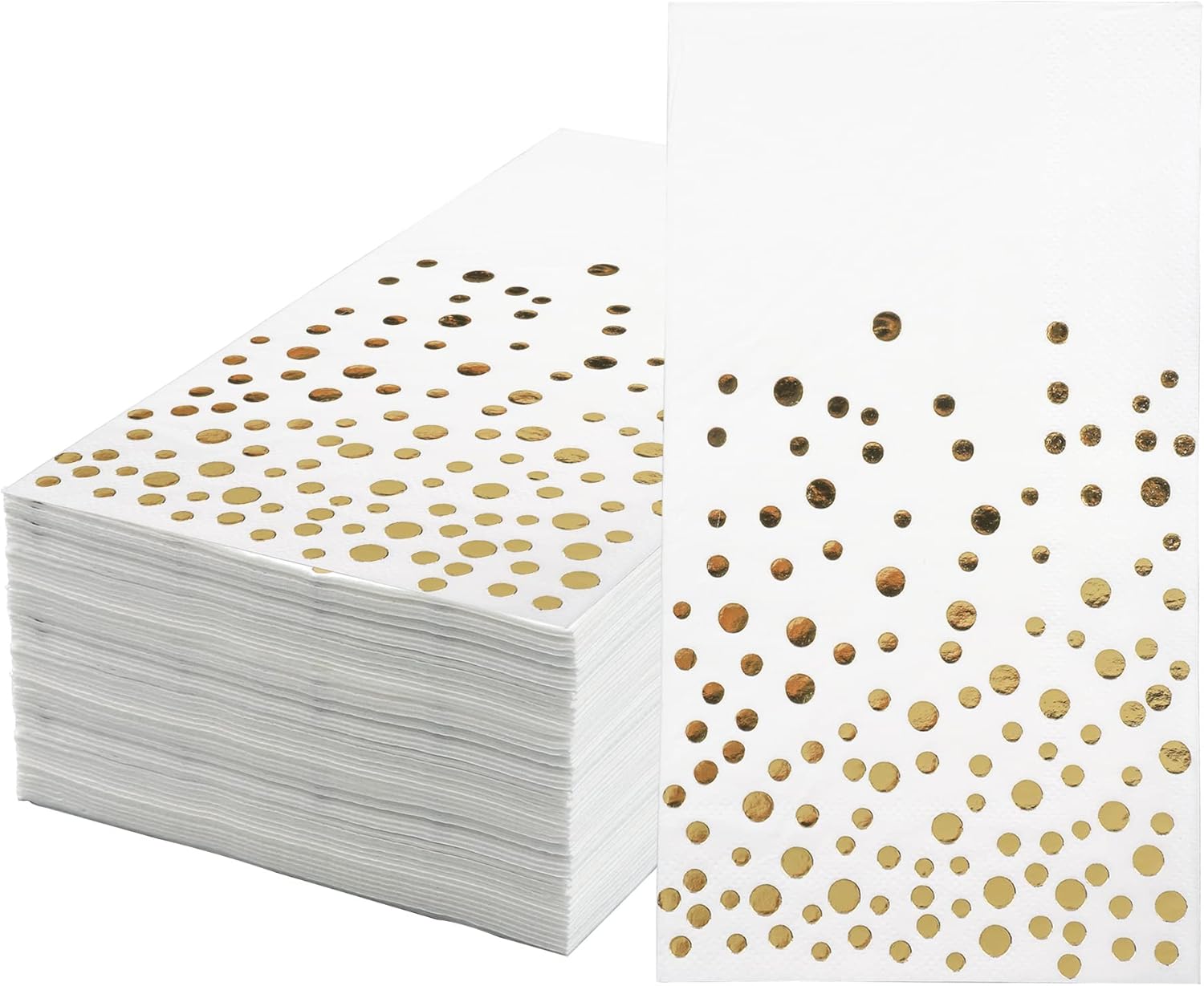 Gold Foil Napkins Pack of 120 for Weddings and Parties