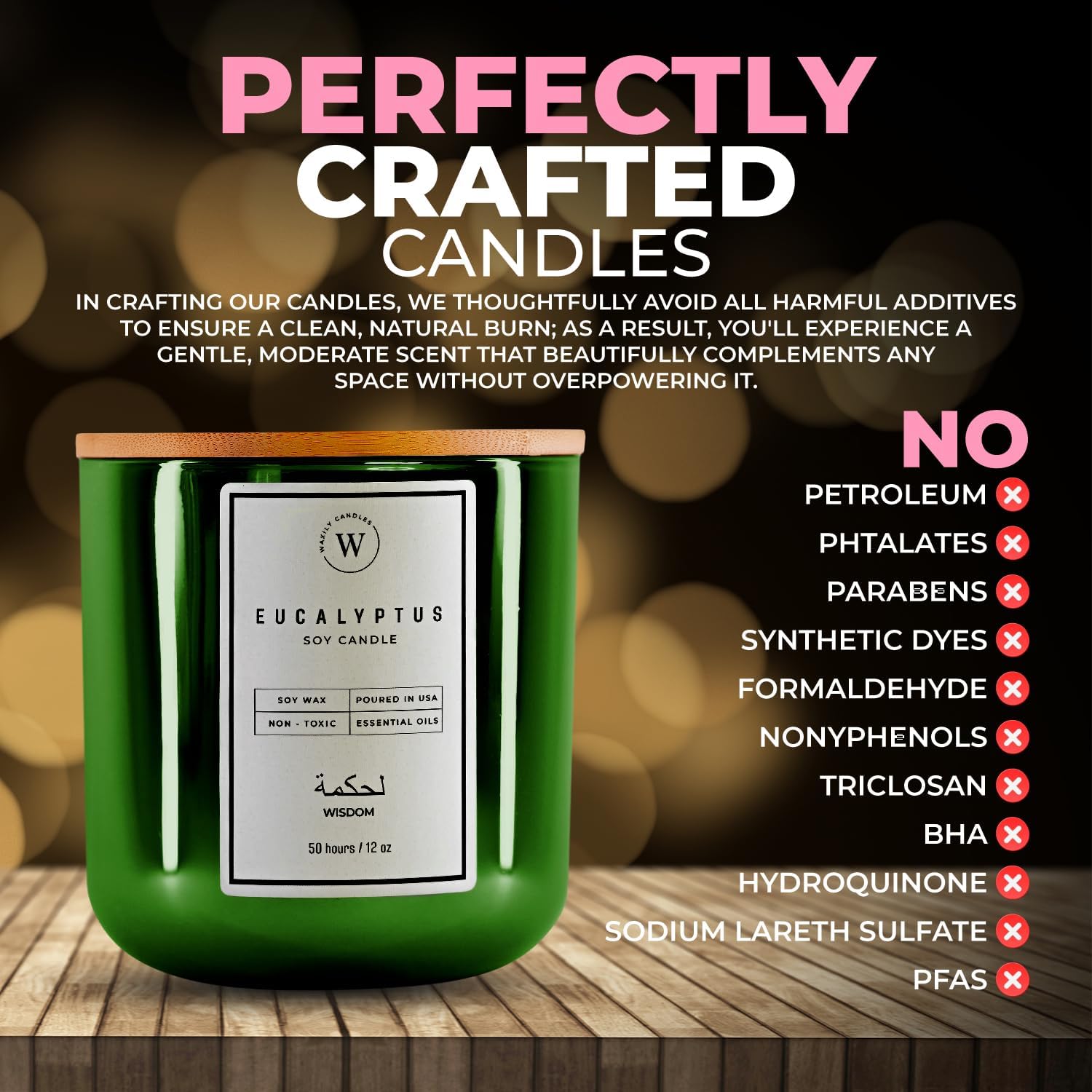 Waxily Lavender Soy Candle - 12oz Clean Burn