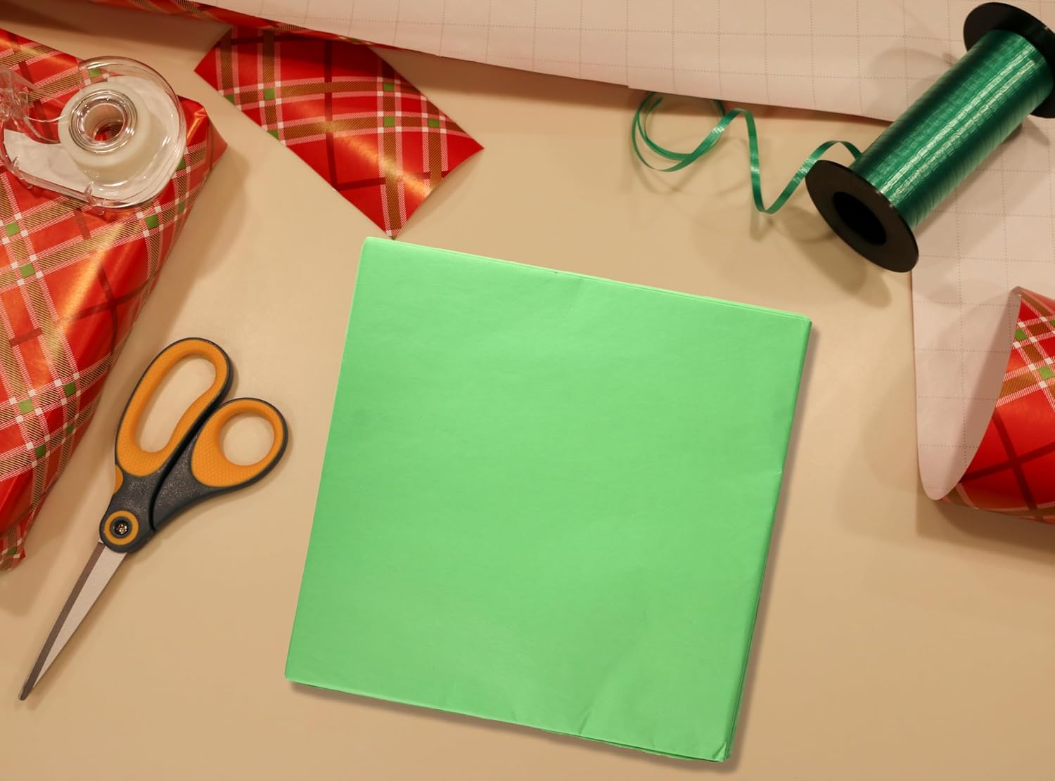 Iconikal 60-Sheet Light Green Tissue Paper for Wrapping Crafts