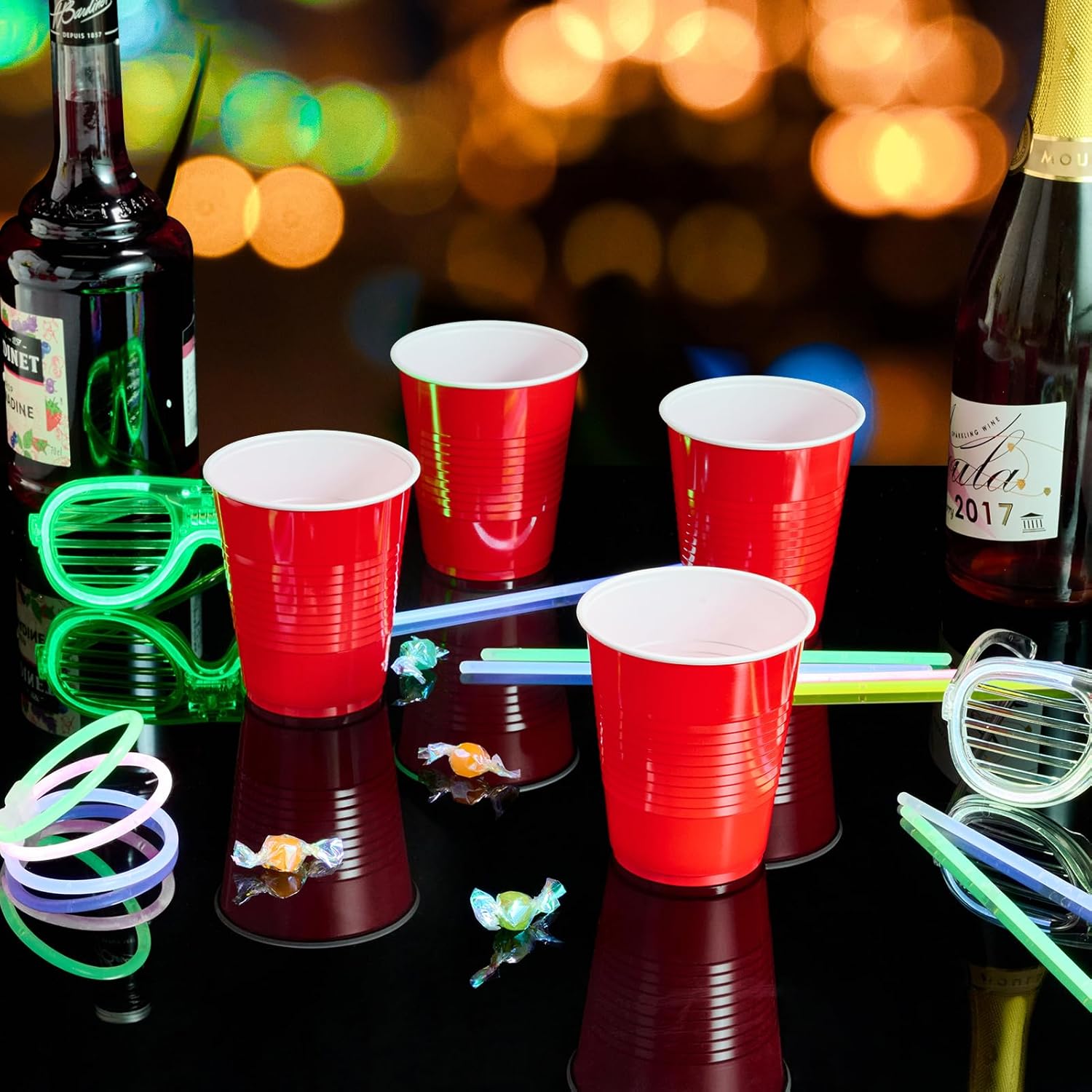 Lilymicky 240 Pack 12 oz Red Party Cups