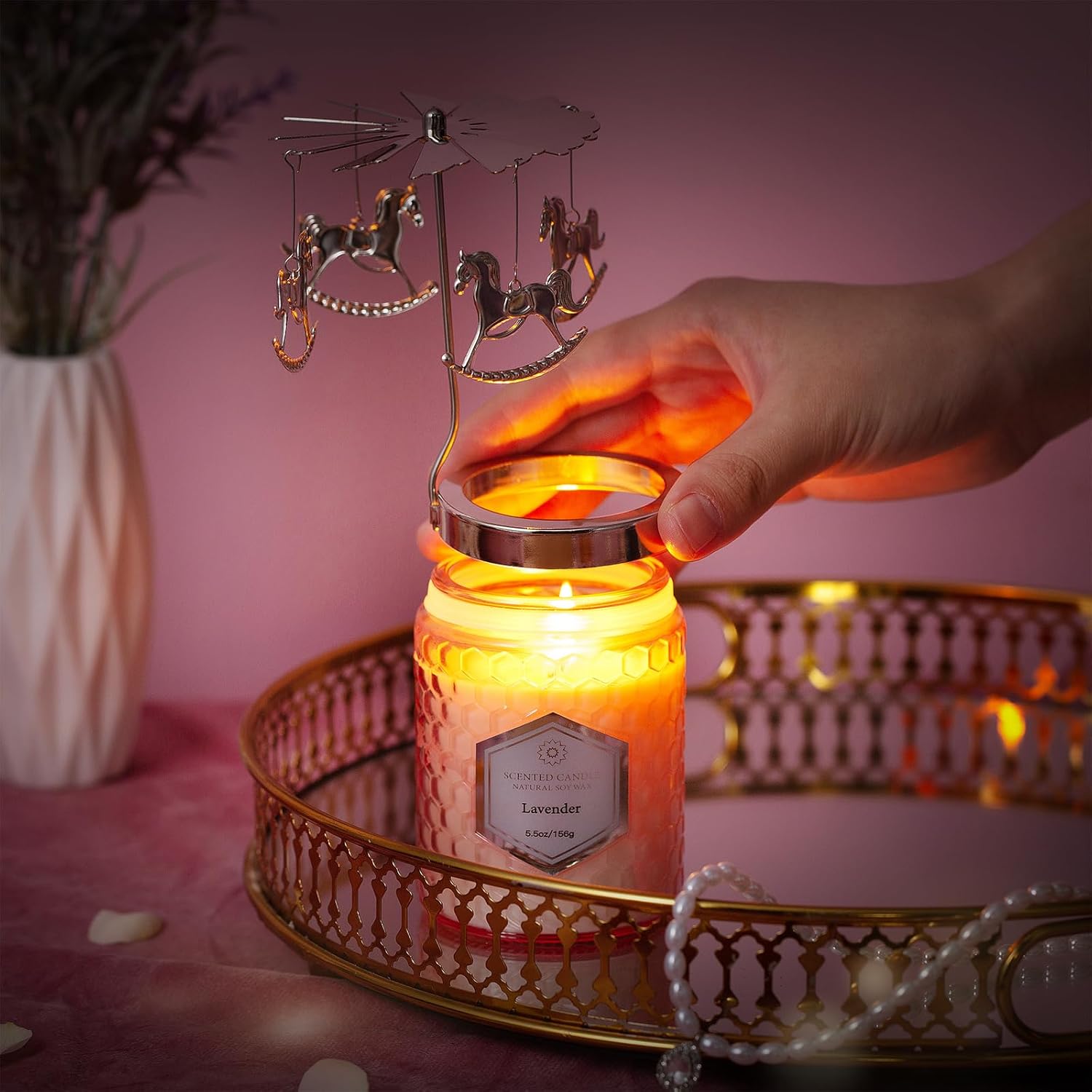 Rotatable Scented Candles for Women 55 Oz Set