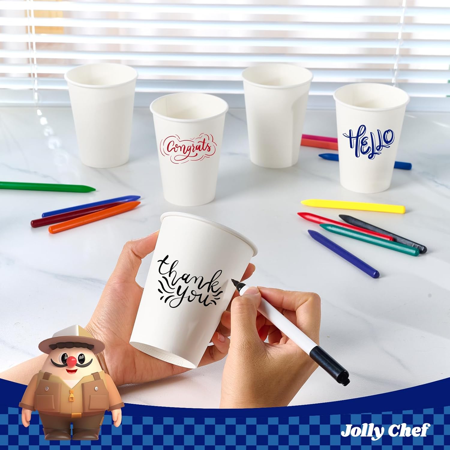 JOLLY CHEF 200 Count 12 Oz Coffee Cups