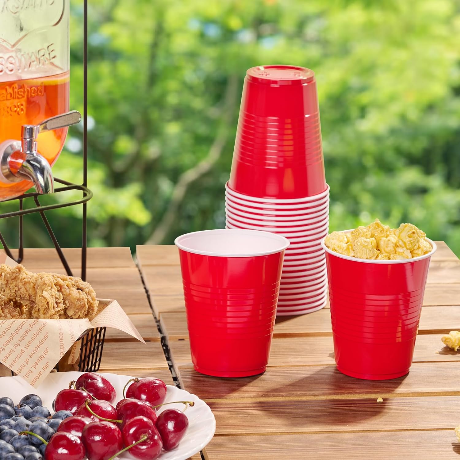 Lilymicky 240 Pack 12 oz Red Party Cups
