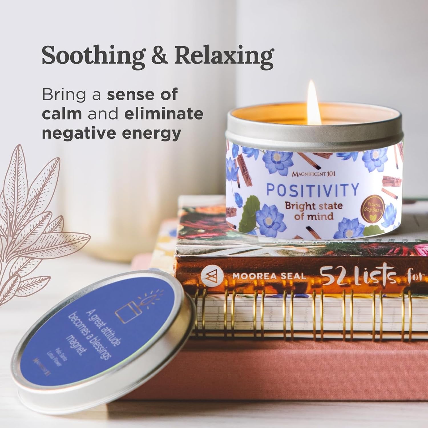 Magnificent 101 Positivity Aromatherapy Candle in 6-Oz Tin Holder