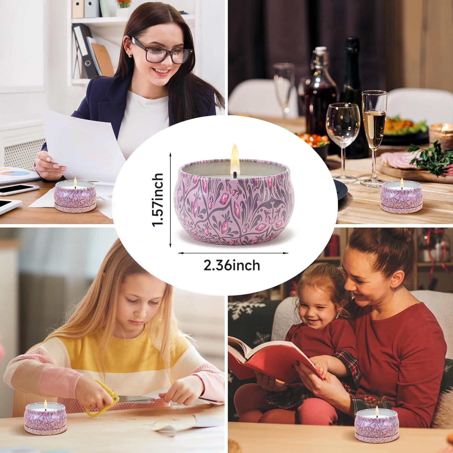 AGOL 3 Pack Aromatherapy Candles for Women