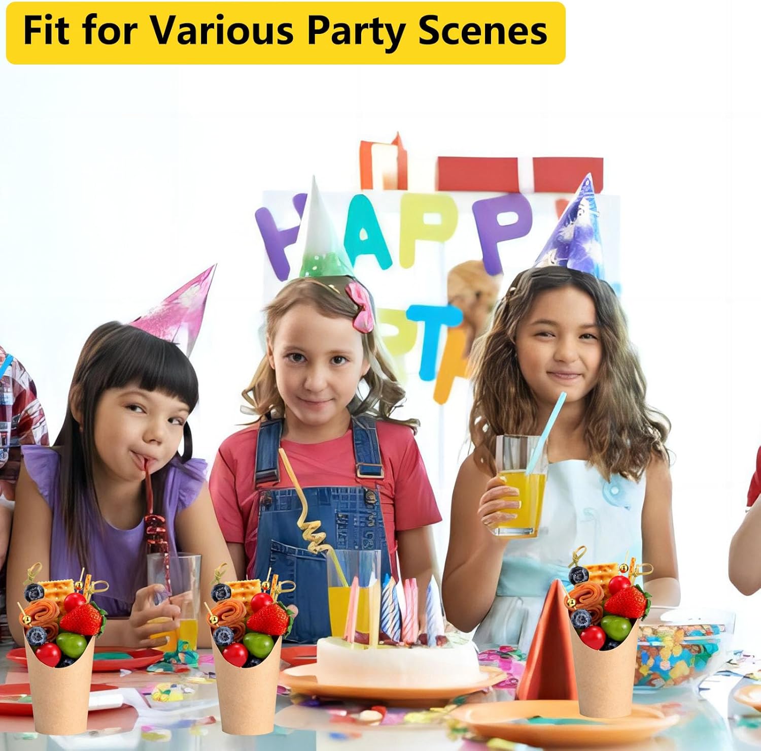 50 Pcs Charcuterie Cups with Cocktail Picks