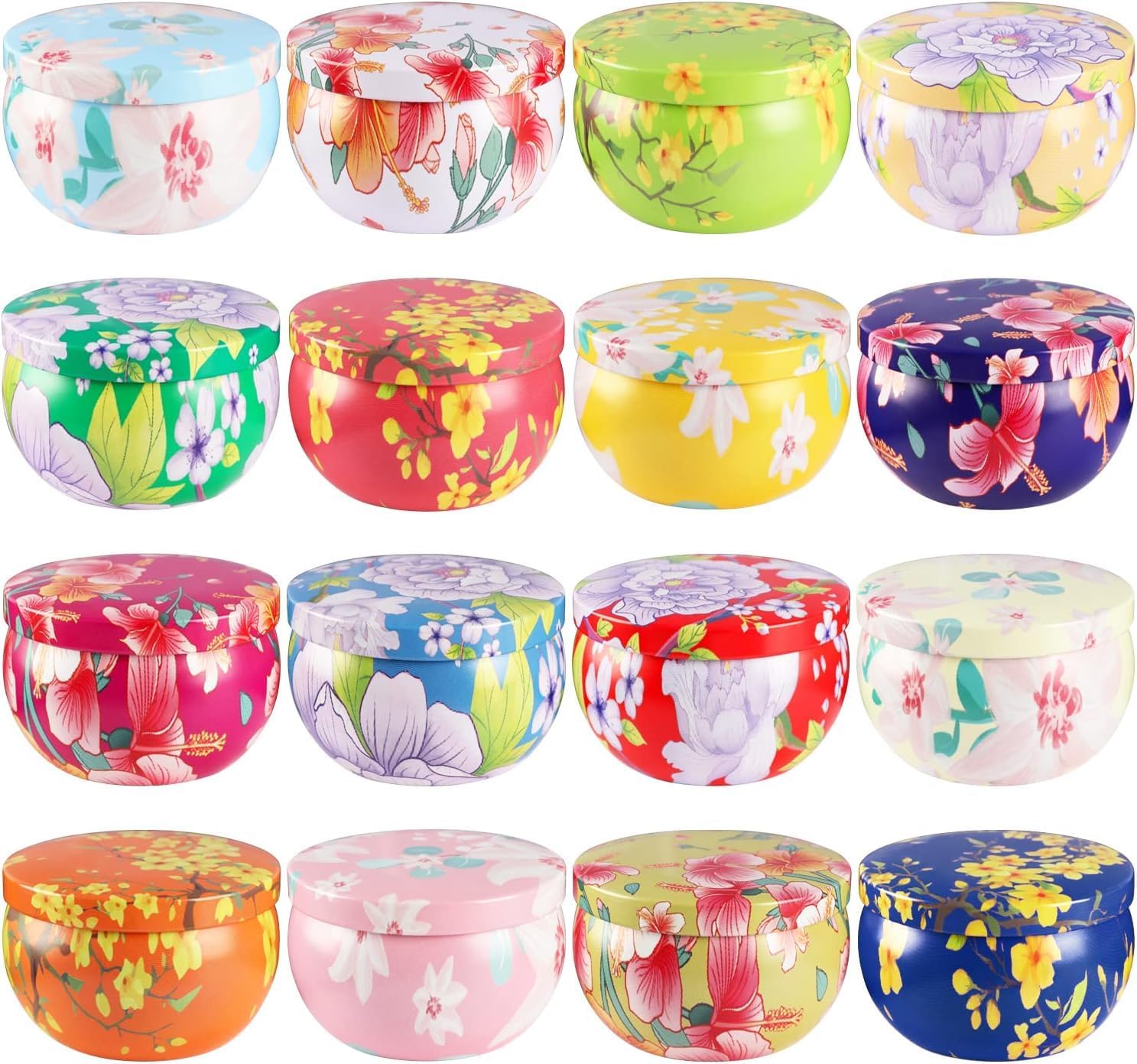 16 Pack 25oz Ladies Scented Candle Flower Set