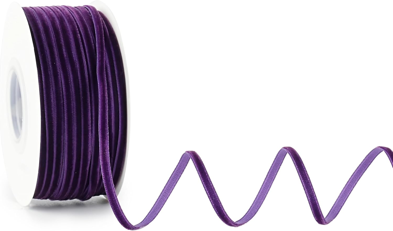 MAYREEL Purple Velvet Ribbon 18 Inch 50 Yards