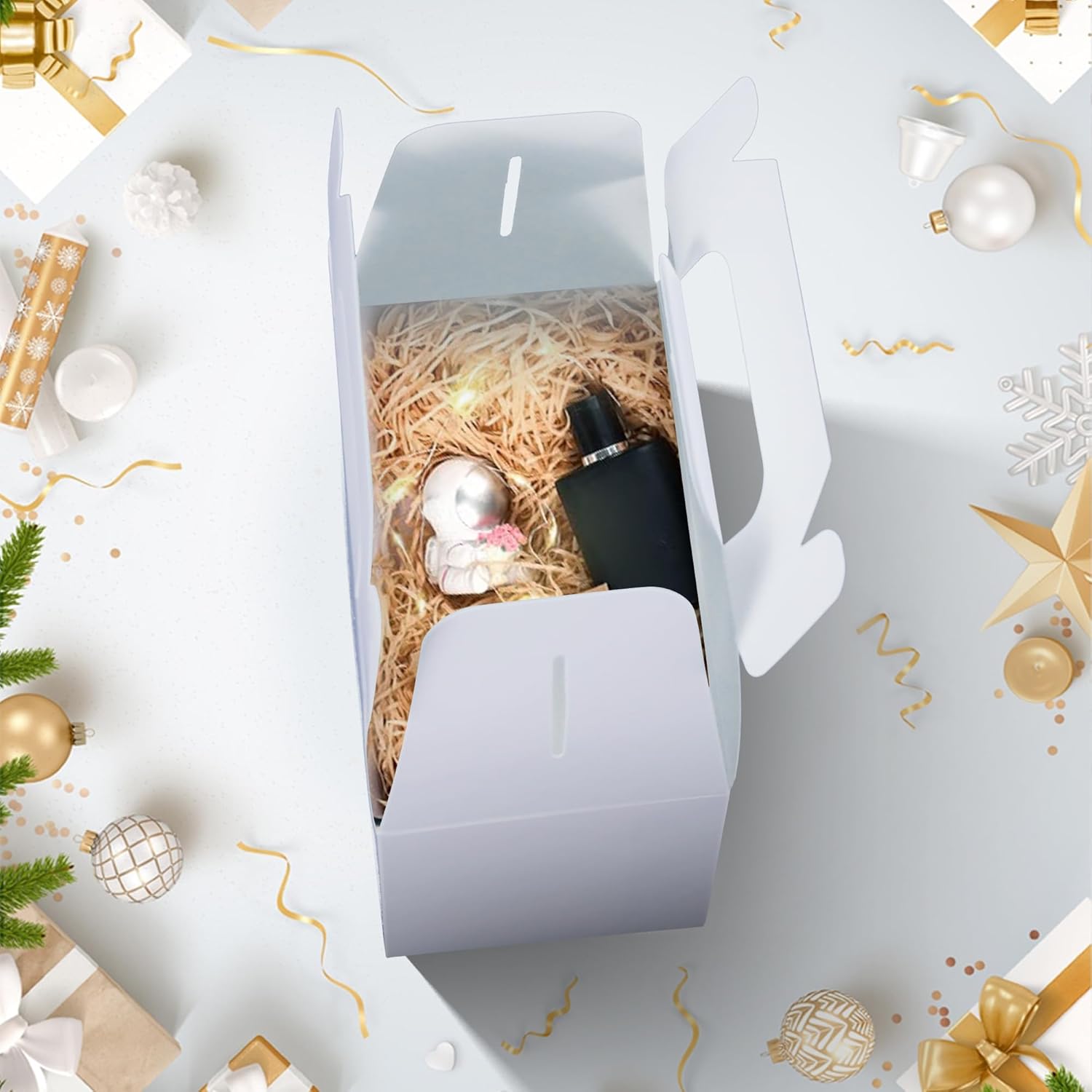 24 Pcs White Gable Boxes for Party Favors
