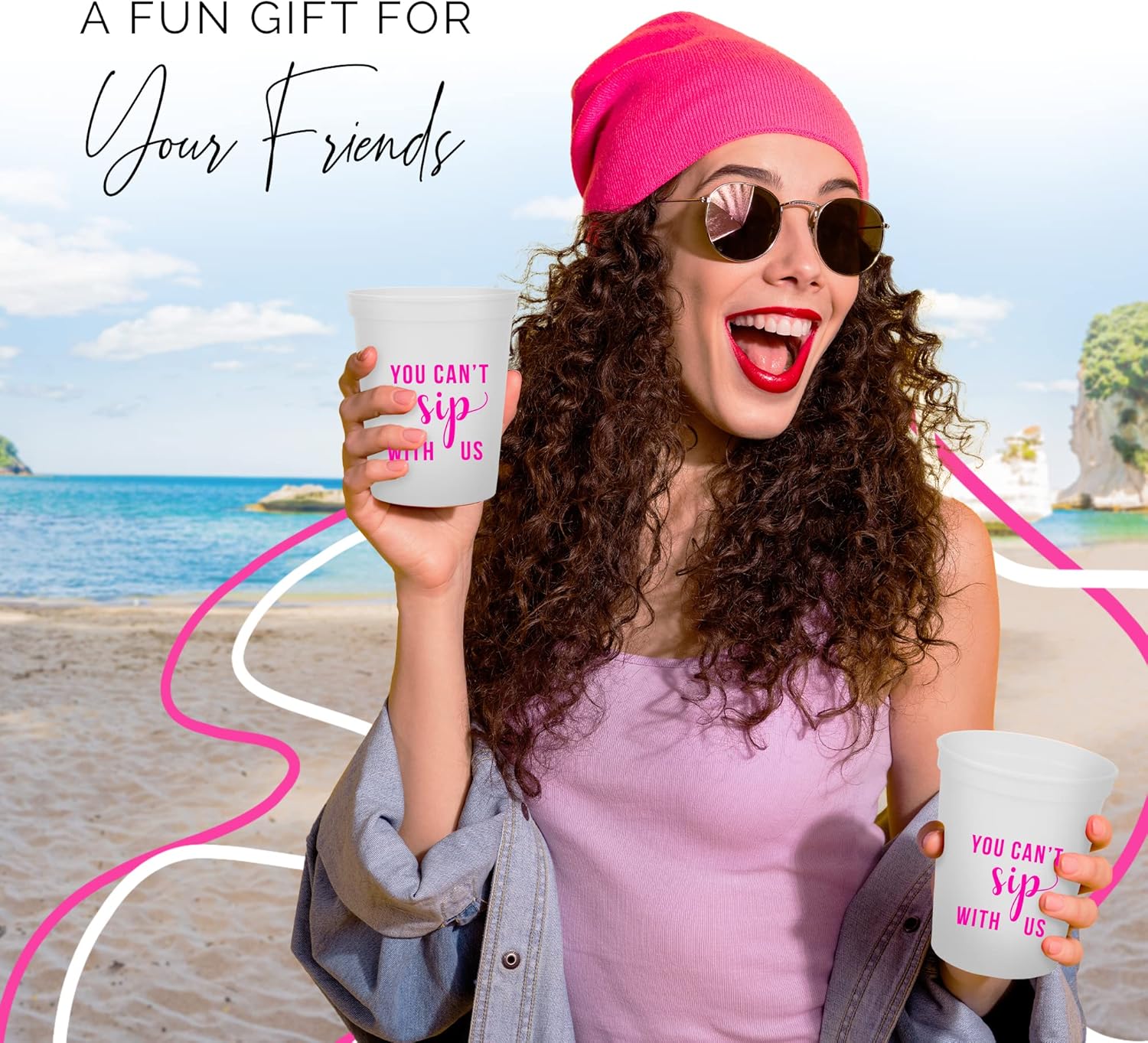 You Cant Sip With Us Party Cups Set of 12