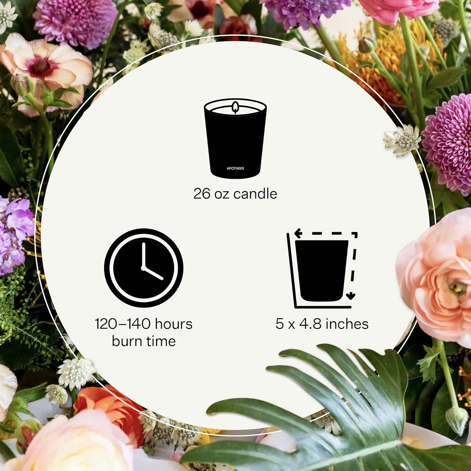 APOTHEKE 3-Wick Earl Grey Bitters Candle 26 oz