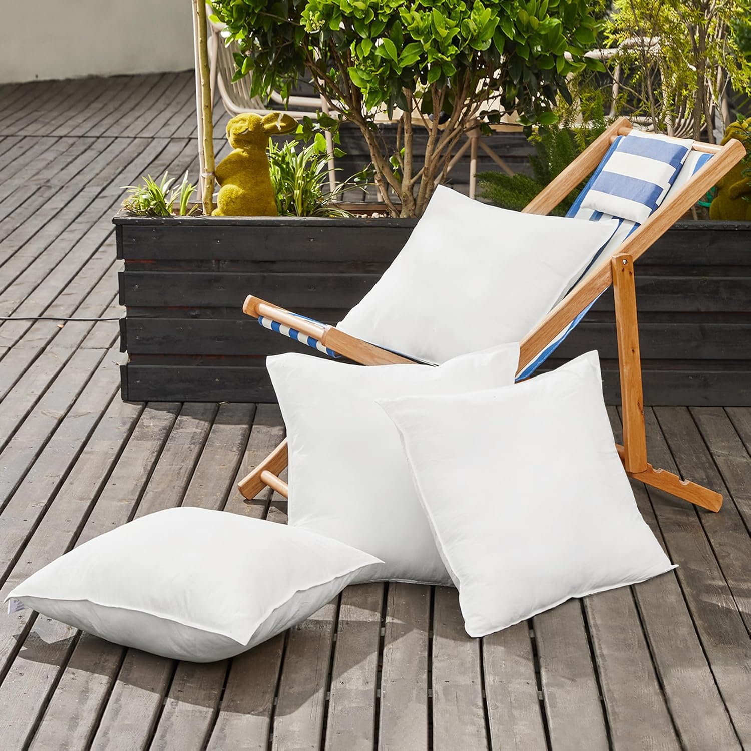 Deconovo Waterproof Outdoor Pillow Inserts Set of 2