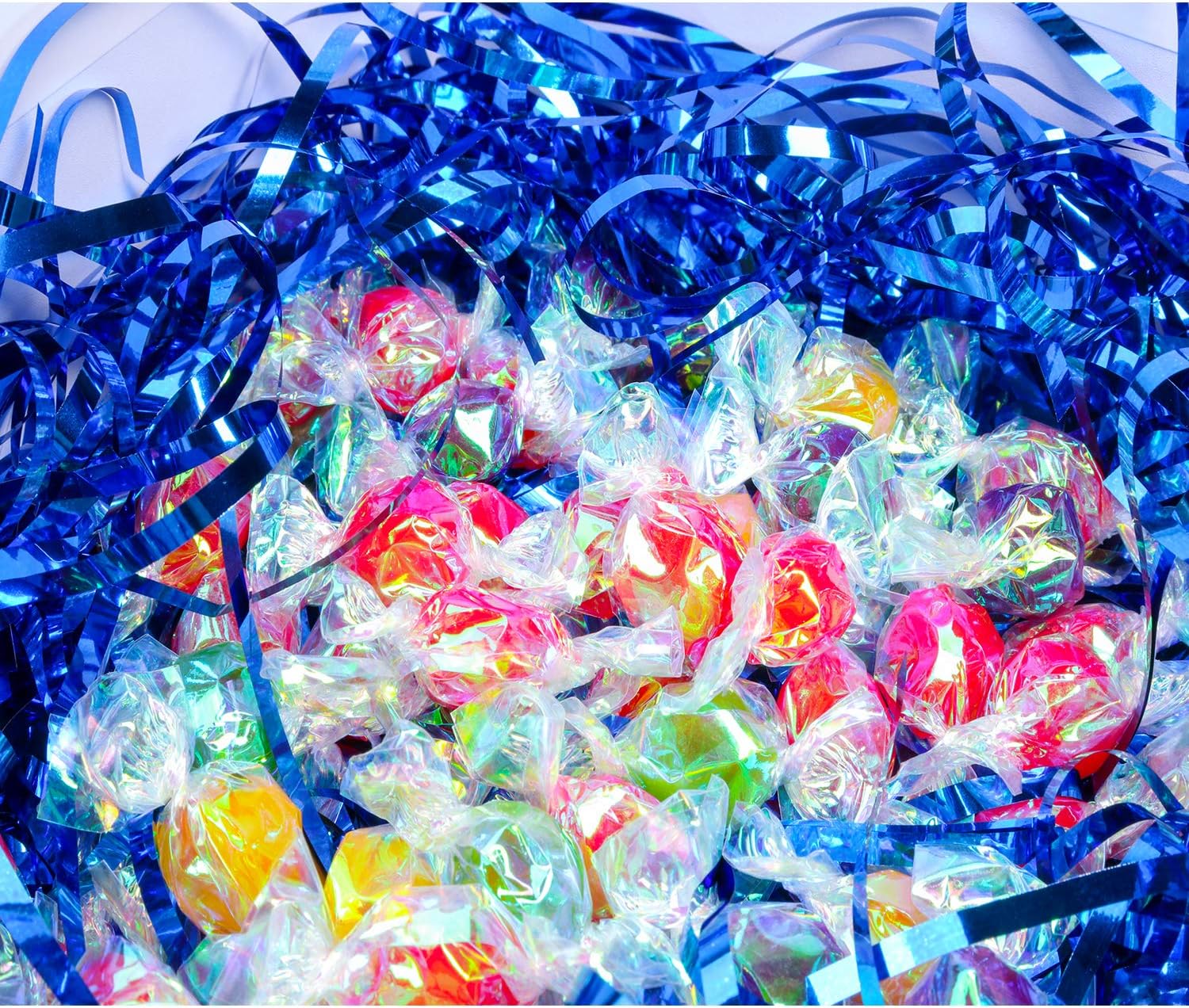 Zwish Sparkly Iridescent Crinkle Filler Film - Blue