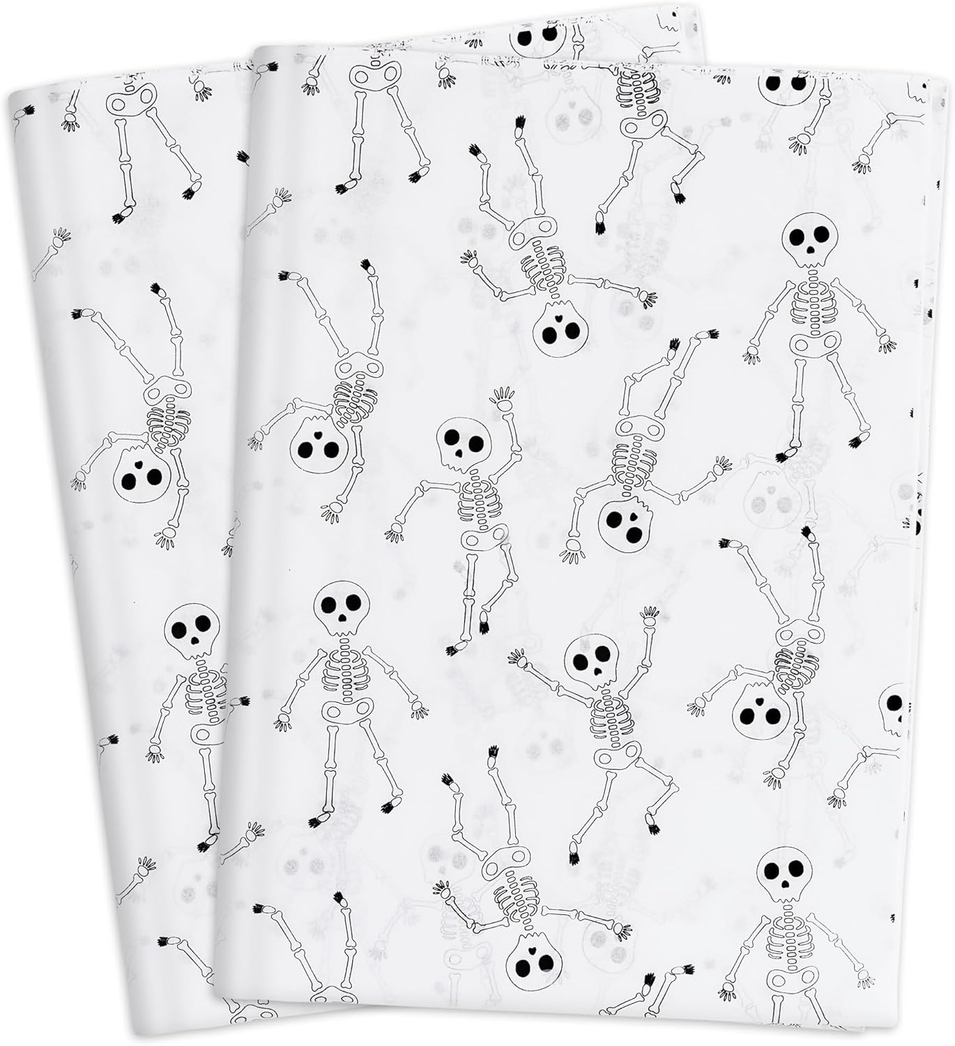 MR FIVE 20 x 28 Black Skeleton Tissue Paper Bulk 30 Sheets