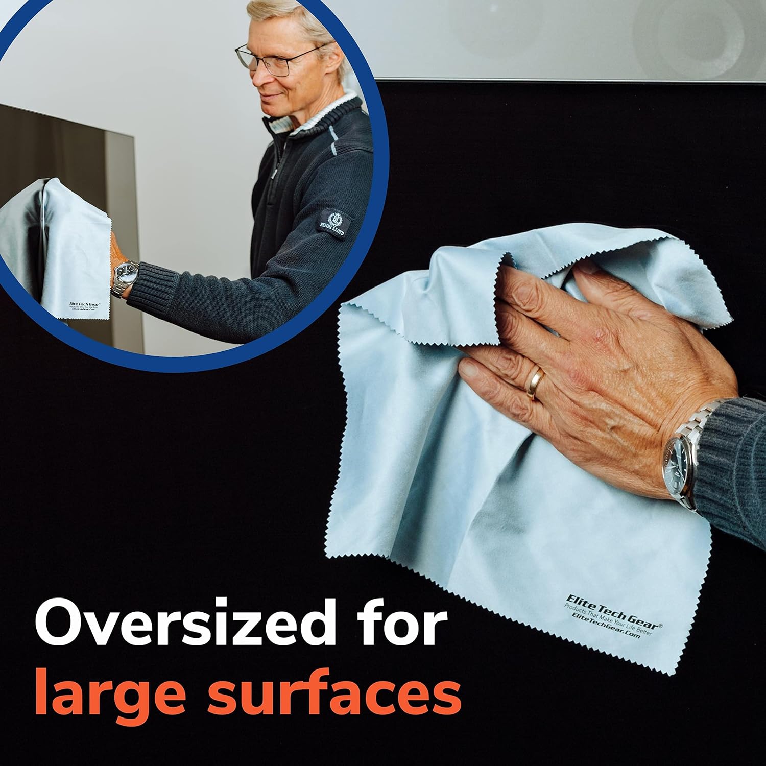 Elite Tech Gear 4 Pack Microfiber Cloth Set