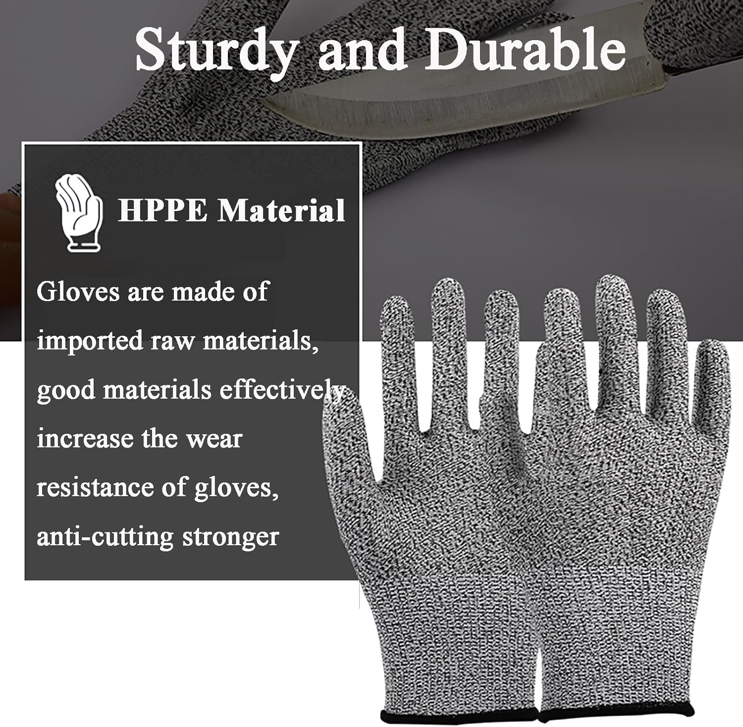 Cut Resistant Gloves for Construction and Kitchen Use