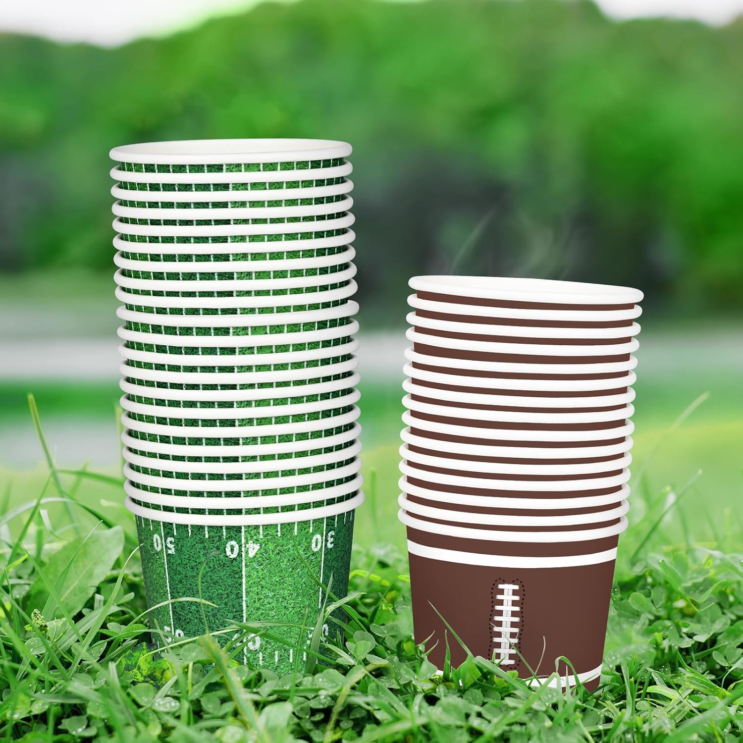 Gatherfun Football Snack Cup Kit for 50 Guests