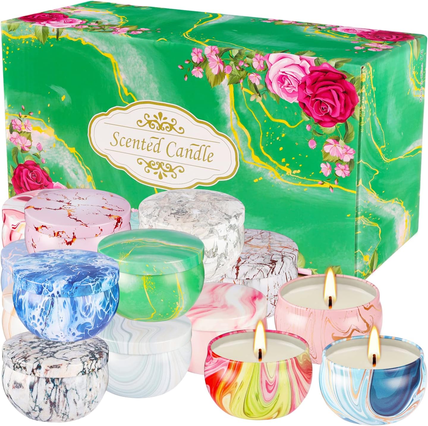 16 Pack Aromatherapy Candle Gift Set for Mom and Home Use