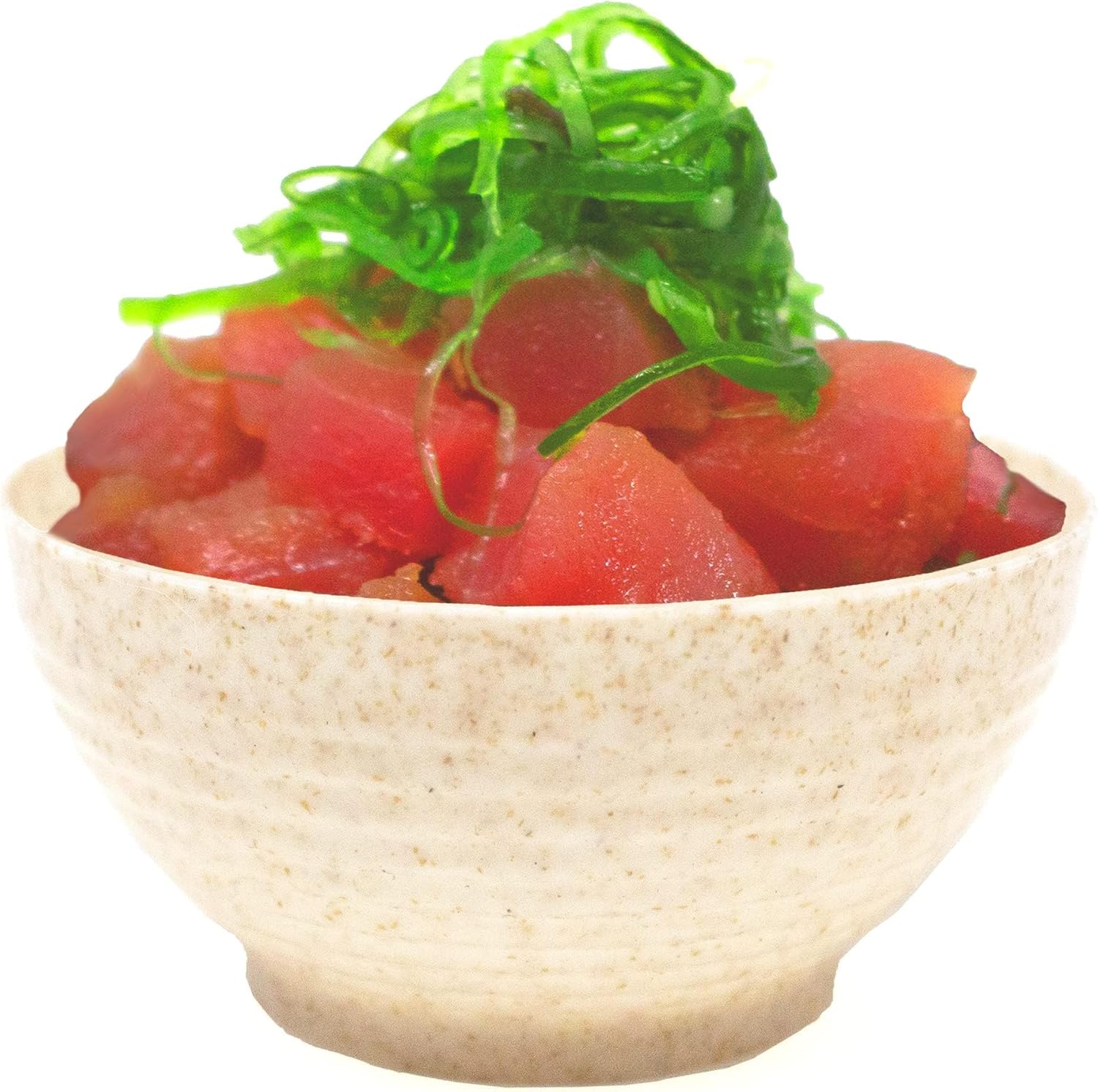 50 Pack Eco-Wheat Mini Plastic Dessert Bowls