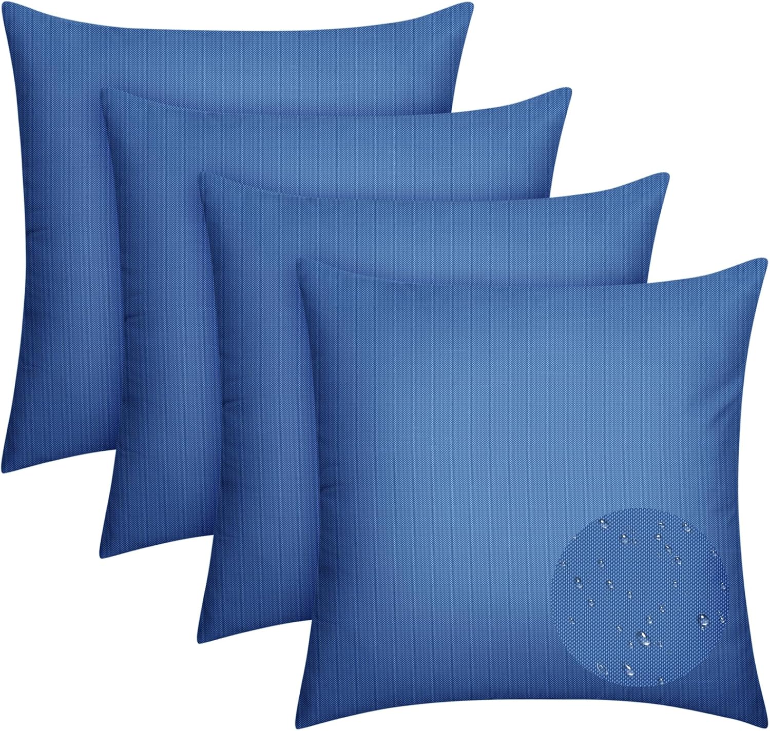Pack of 4 Waterproof Throw Pillow Covers 18x18 Red
