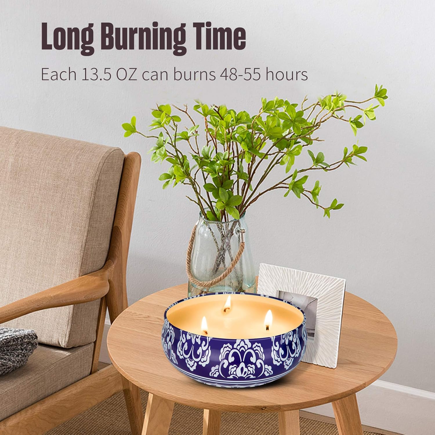 Hausware Citronella Candles 3 Pack Soy Wax Outdoor Indoor
