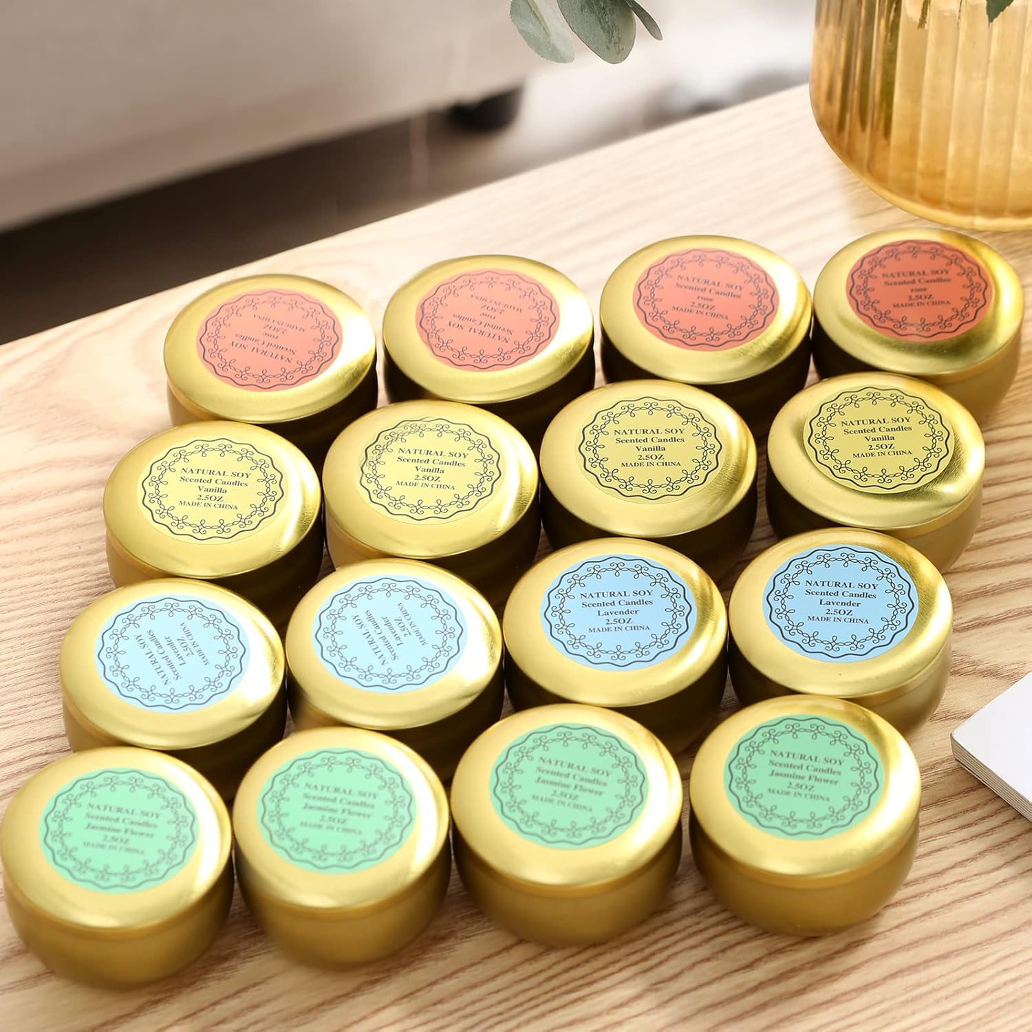 Qinxiang Scented Candles Gift Set 16 Pack