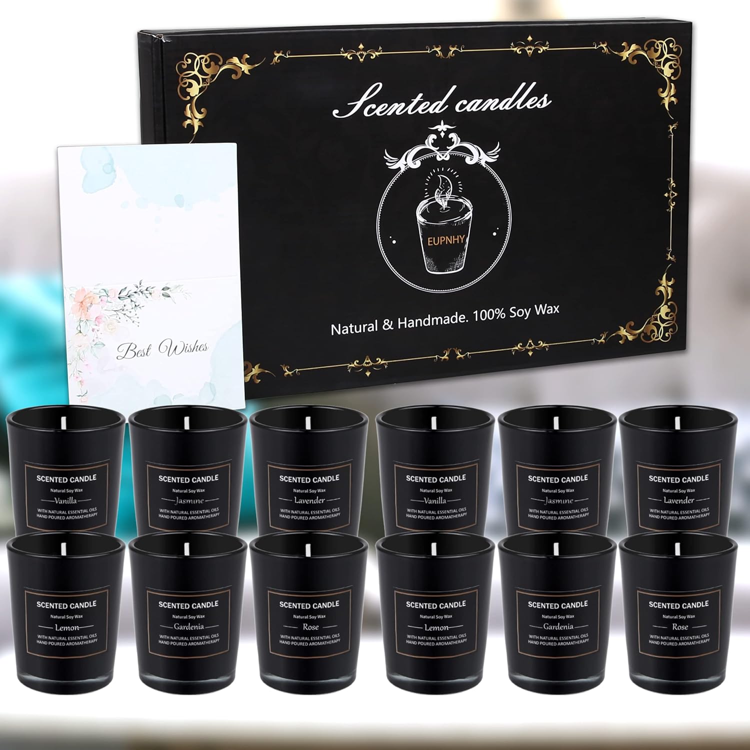 12 Pack Scented Candles Gift Set for Women