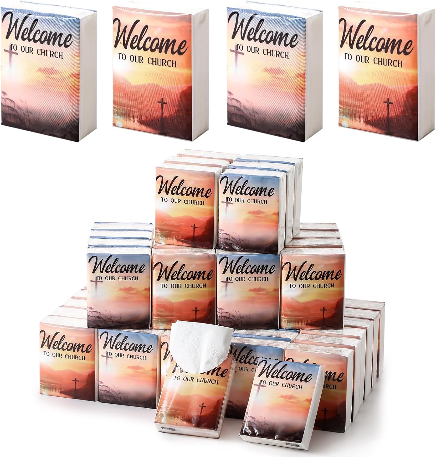 Glenmal 100 Pack Pocket Facial Tissues Travel Size 3 Ply