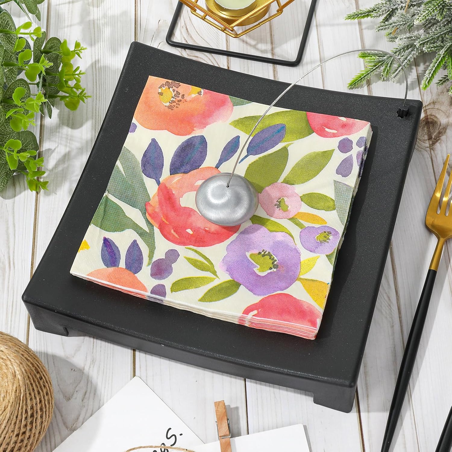 80Pcs Floral Watercolor Dinner Napkins