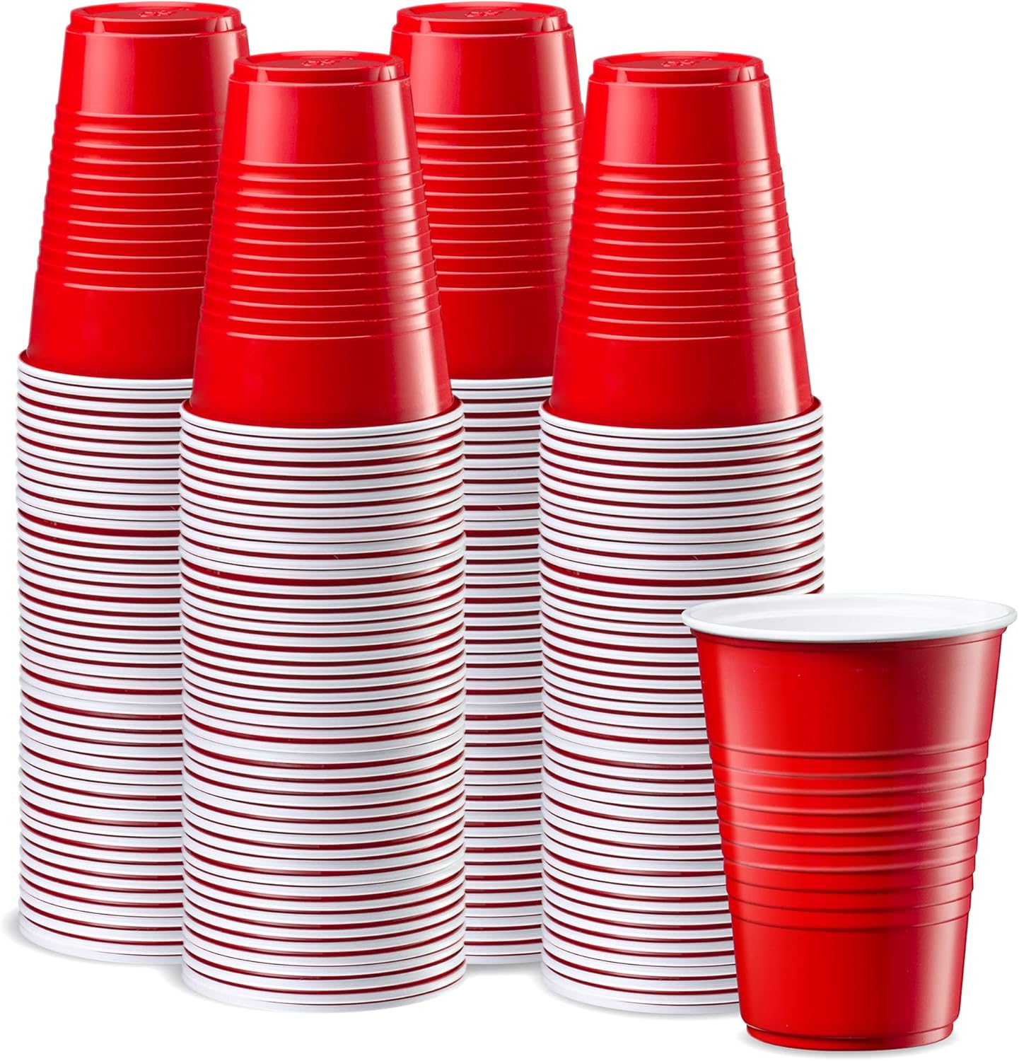 Comfy Package 240 Count Disposable Red Cups 16 oz