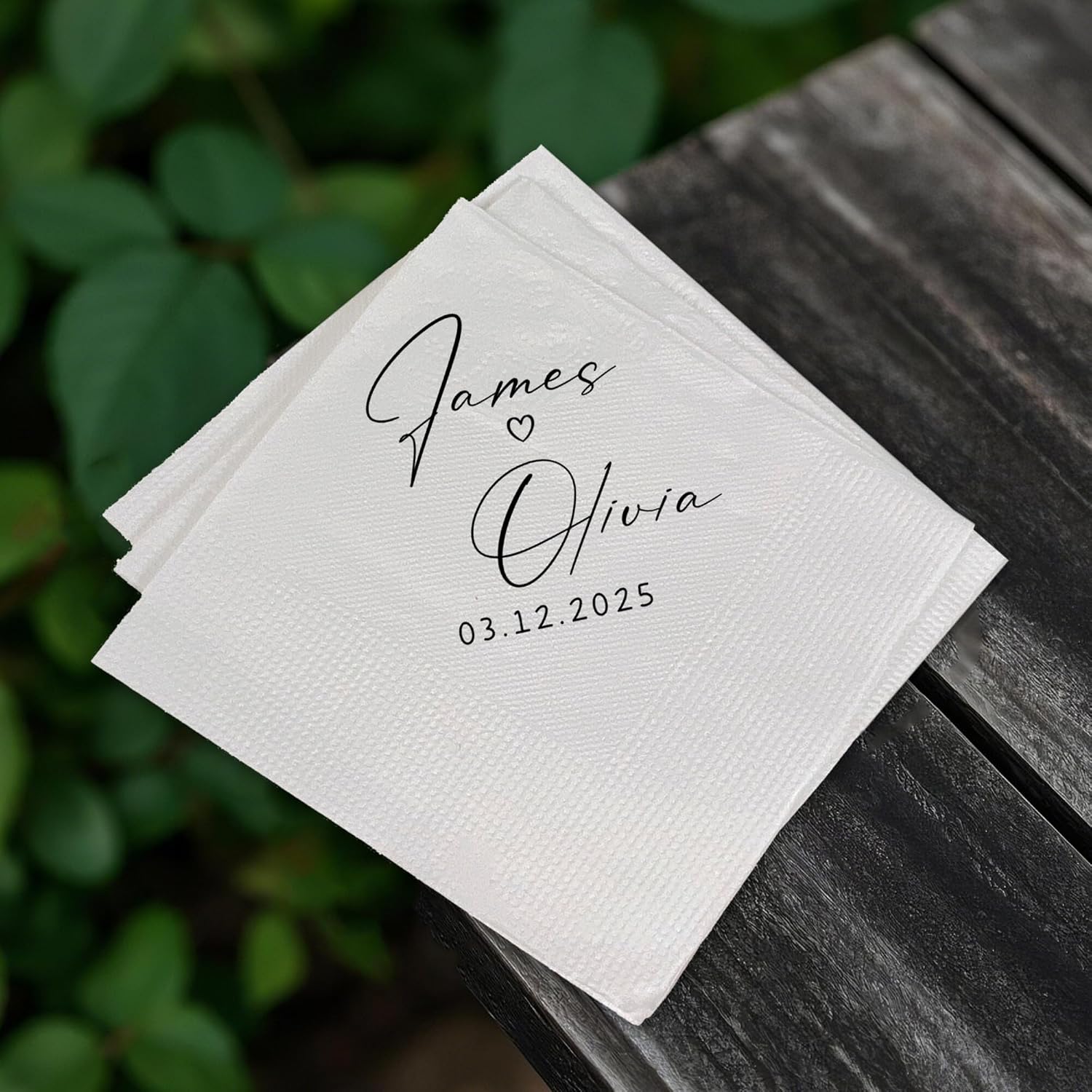 Personalized Napkins For Weddings Mr Mrs Custom 4 Pack