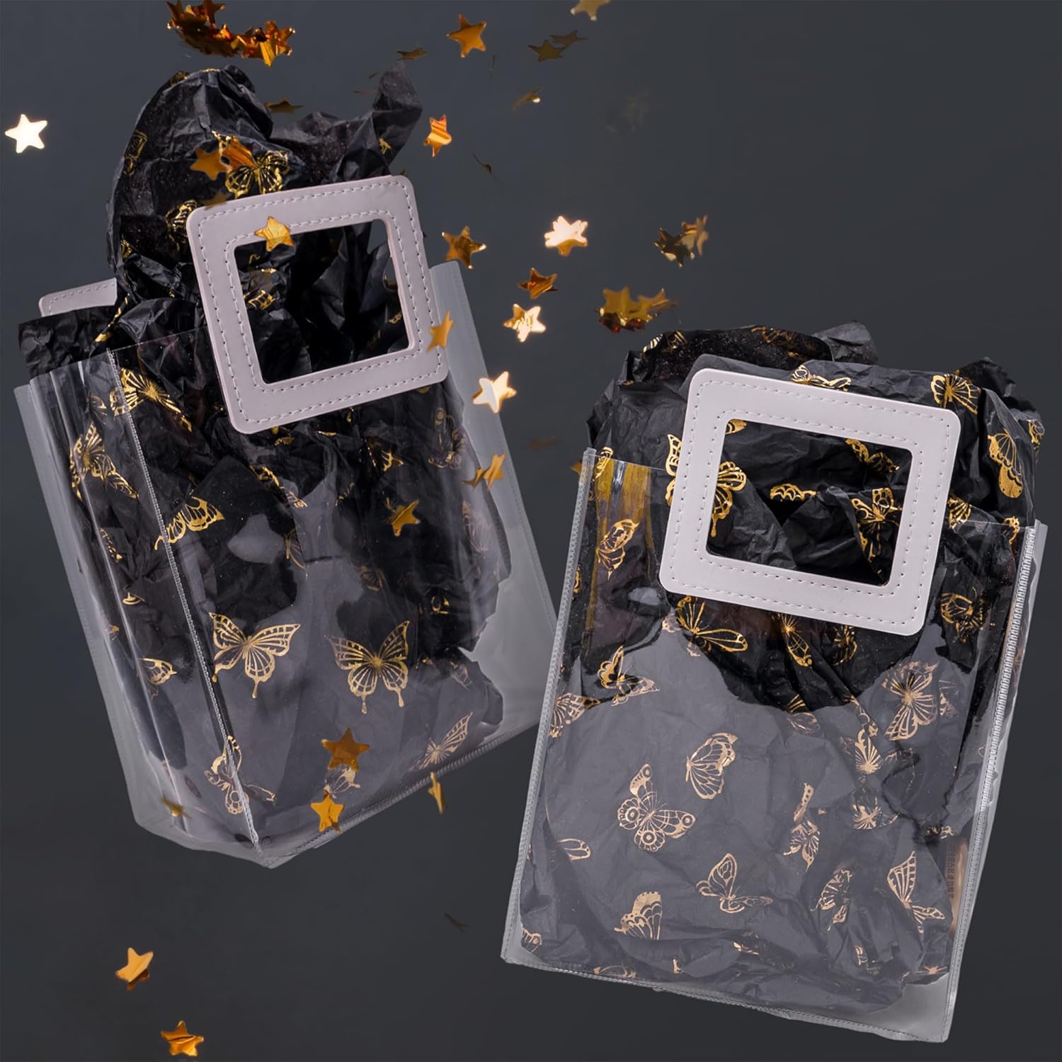 MR FIVE Black Gold Butterfly Tissue Paper Bulk 30 Sheets